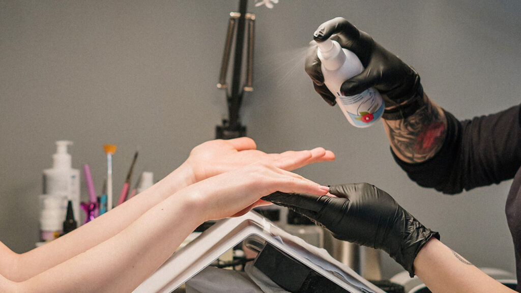 goede hygiëne in nagelsalon